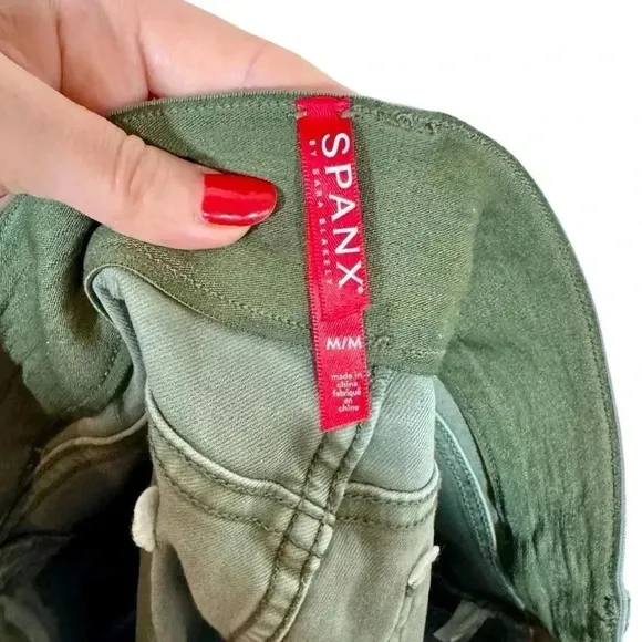 Spanx Stretch Twill Shorts 4” in Soft Sage 20318R