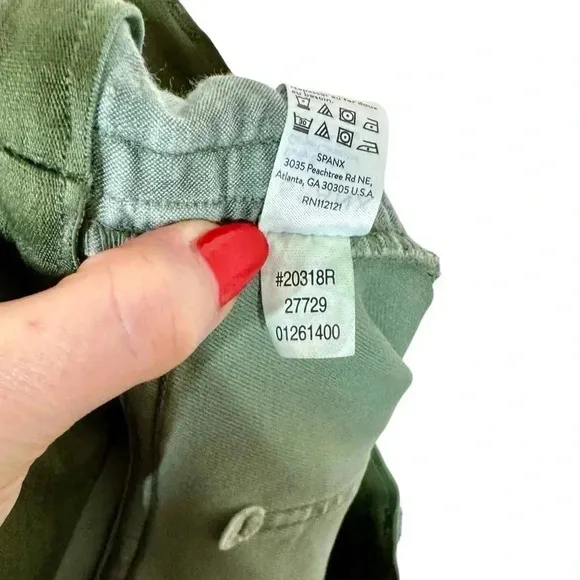Spanx Stretch Twill Shorts 4” in Soft Sage 20318R