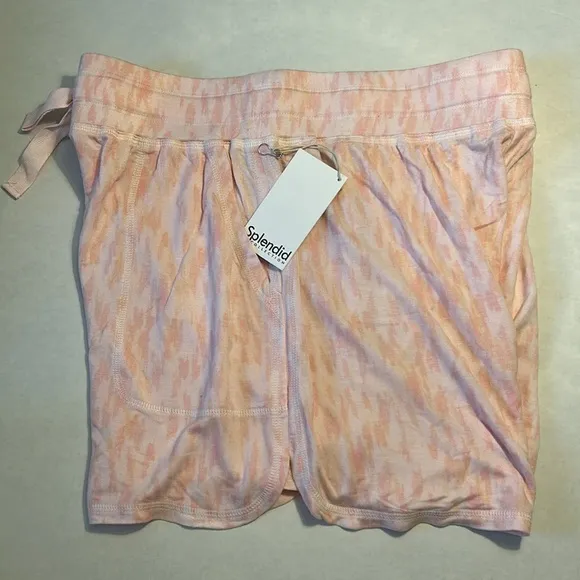 Splendid Large Shorts Mist Treatment Super Soft Grapefruit pink pockets NWT
