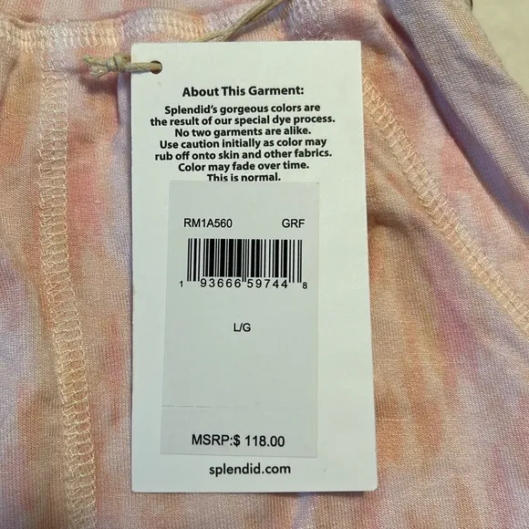 Splendid Large Shorts Mist Treatment Super Soft Grapefruit pink pockets NWT