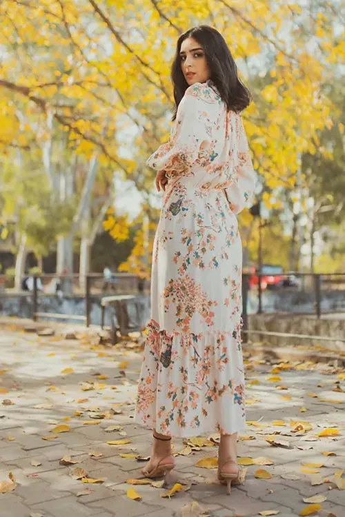 Stacy Pastel Floral Maxi Dress