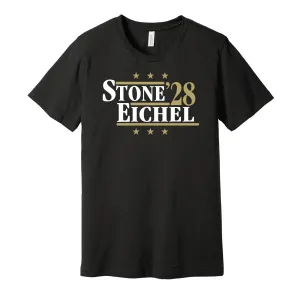 Stone & Eichel '28 - Las Vegas Hockey Political Campaign Parody T-Shirt - Hyper Than Hype Shirts