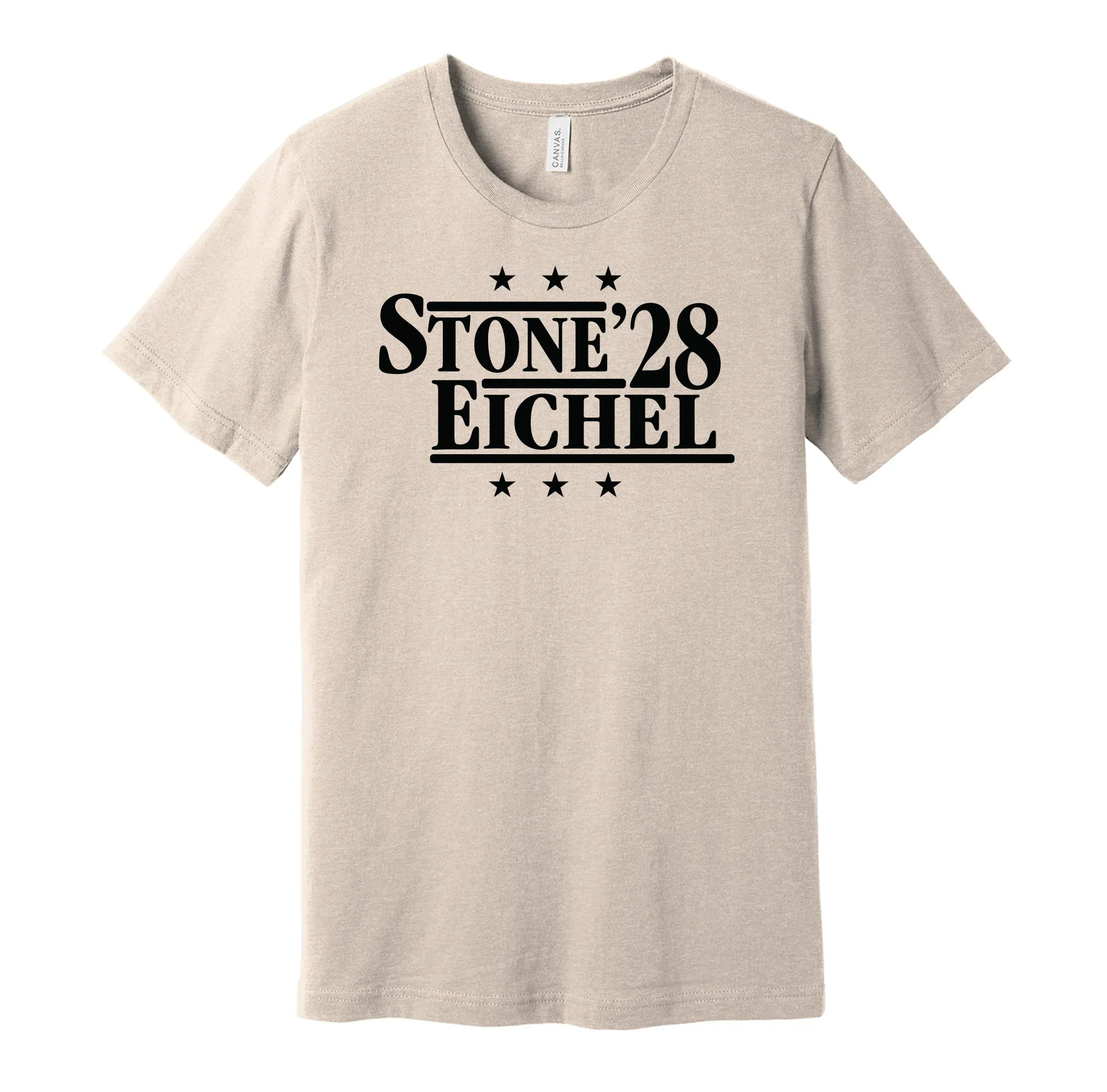 Stone & Eichel '28 - Las Vegas Hockey Political Campaign Parody T-Shirt - Hyper Than Hype Shirts