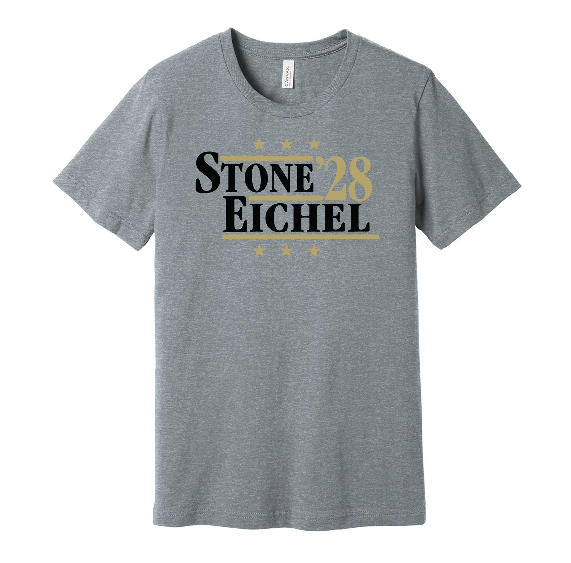 Stone & Eichel '28 - Las Vegas Hockey Political Campaign Parody T-Shirt - Hyper Than Hype Shirts