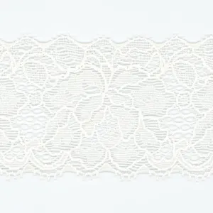 Stretch Trimming Lace #01 White
