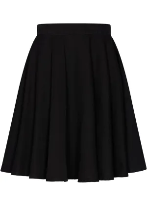Succubus Clothing Suzy Denim 50's Swing Rok Zwart