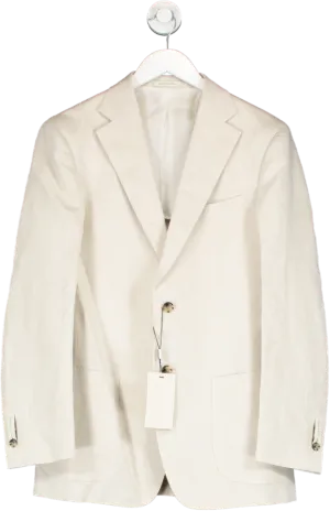 SuitSupply Cream Tailored Fit Havana Blazer BNWT Uk 48 UK XXXL