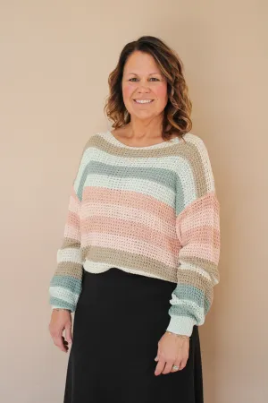 SUMNER MULTICOLOR LOOSE FIT SWEATER TOP