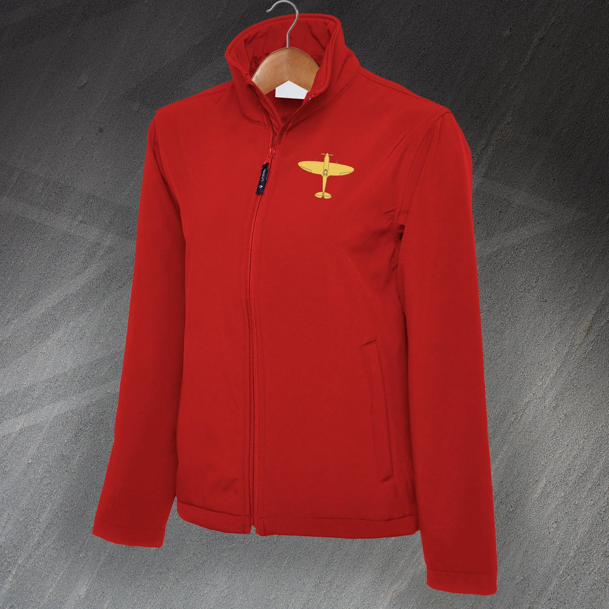 Supermarine Spitfire Softshell Jacket Embroidered Full Zip