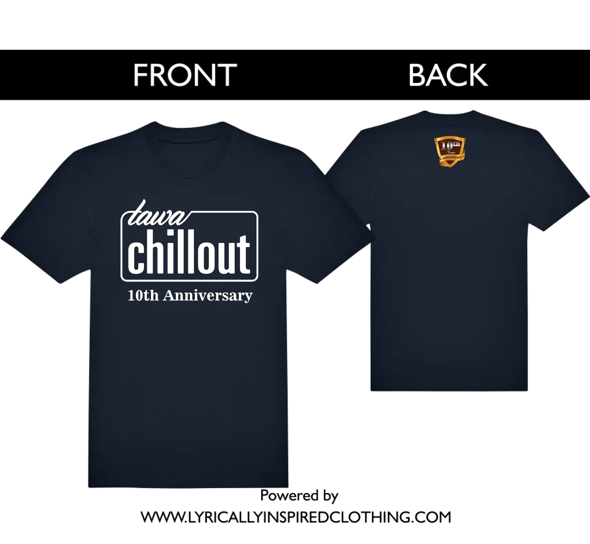 TAWAChillout Anniversary Unisex & Fitted T Shirts. EXCLUSIVE!