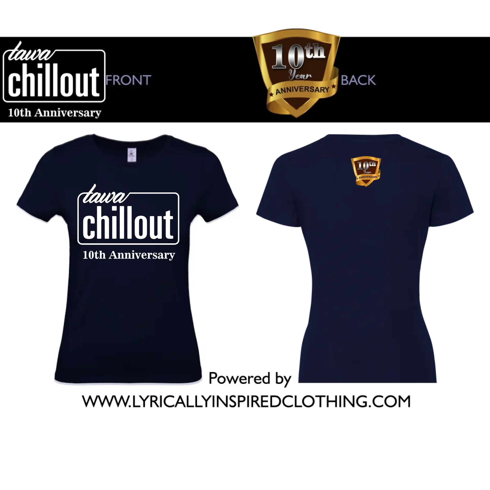 TAWAChillout Anniversary Unisex & Fitted T Shirts. EXCLUSIVE!
