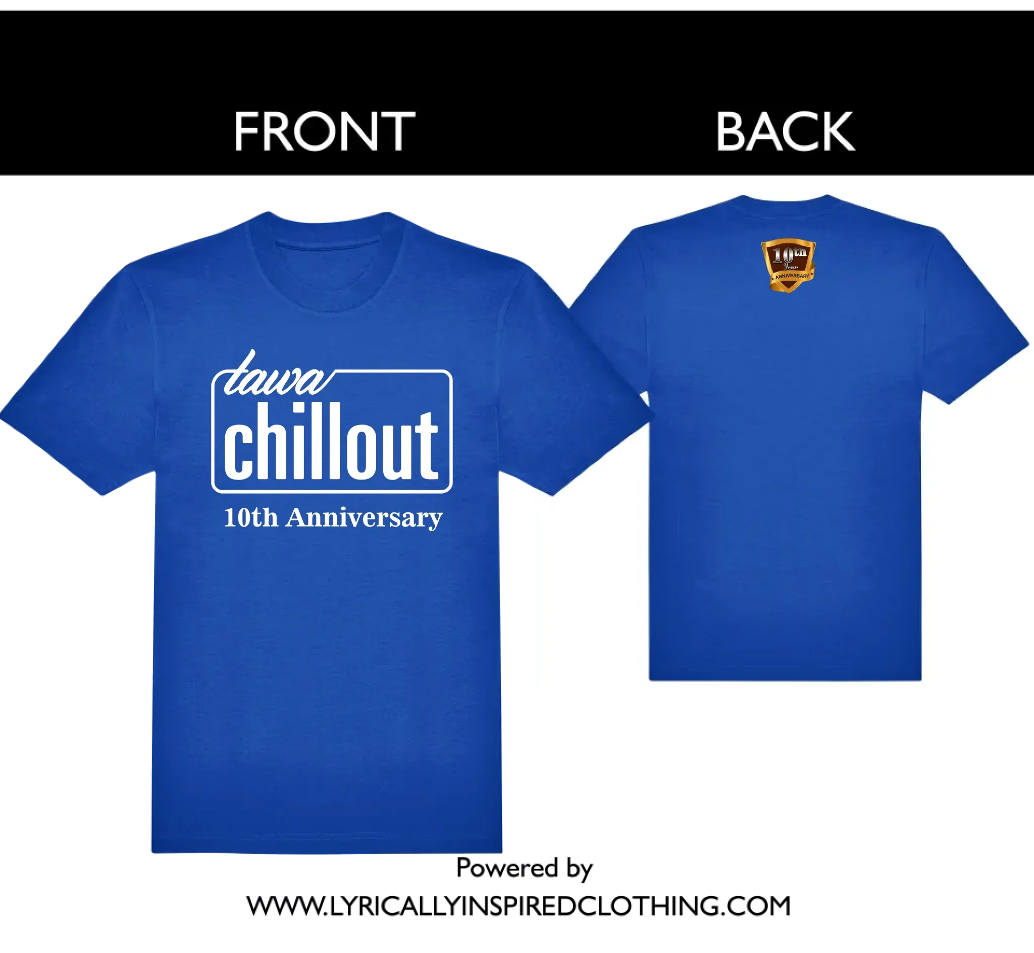 TAWAChillout Anniversary Unisex & Fitted T Shirts. EXCLUSIVE!