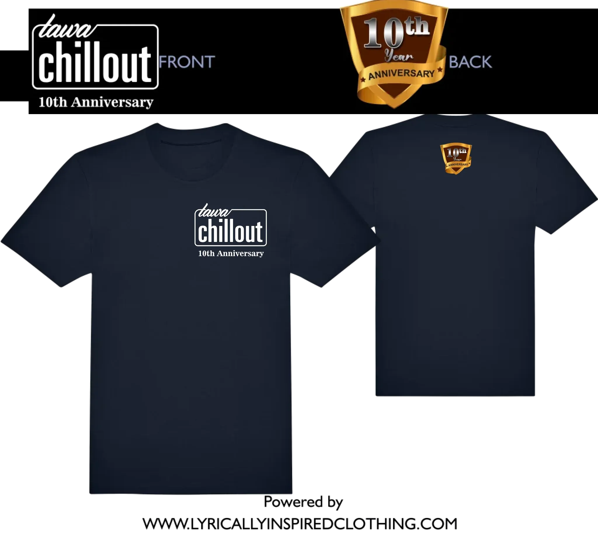 TAWAChillout Anniversary Unisex & Fitted T Shirts. EXCLUSIVE!