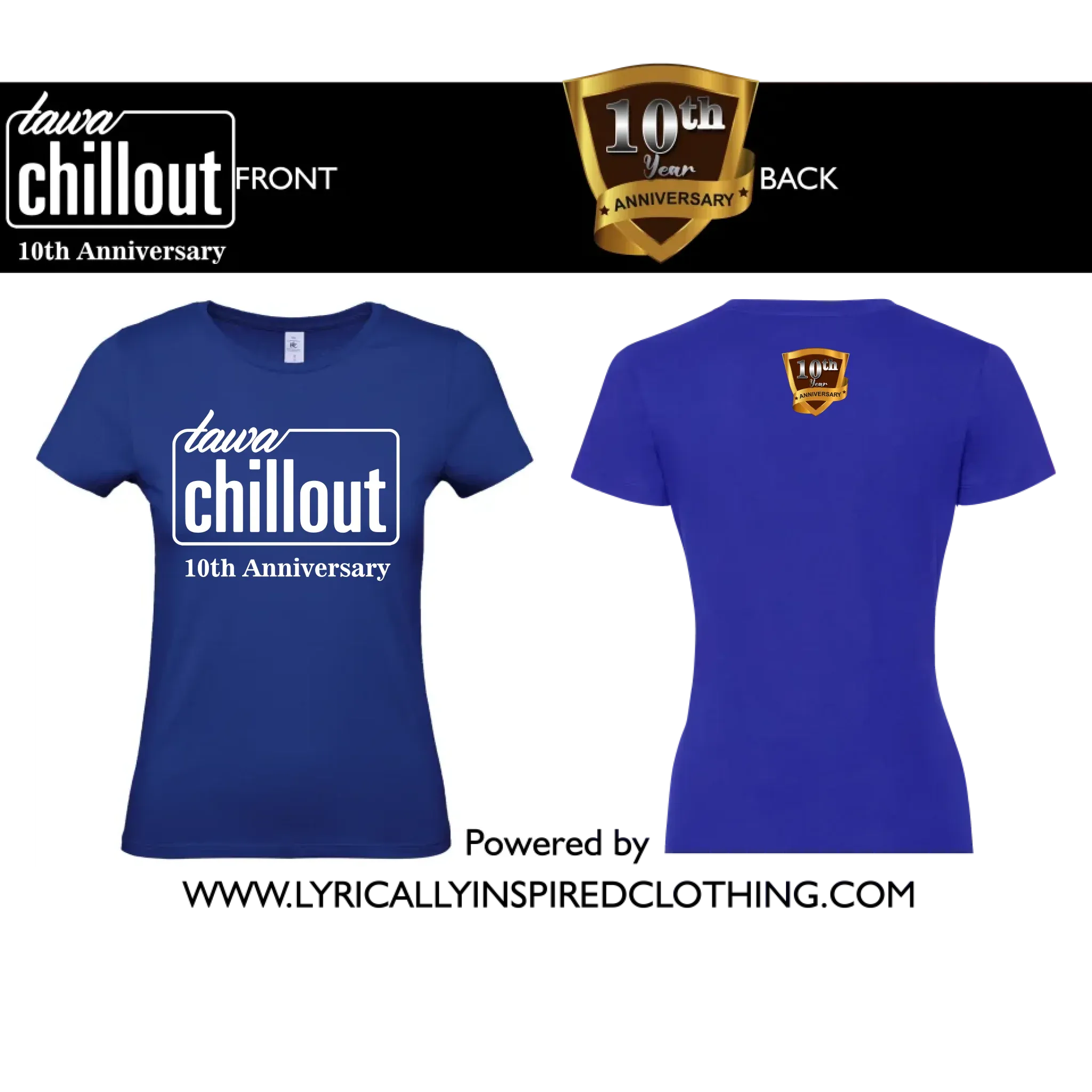 TAWAChillout Anniversary Unisex & Fitted T Shirts. EXCLUSIVE!