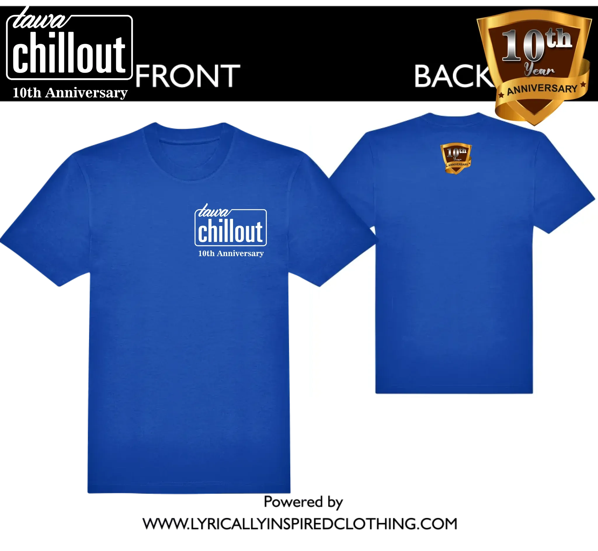 TAWAChillout Anniversary Unisex & Fitted T Shirts. EXCLUSIVE!