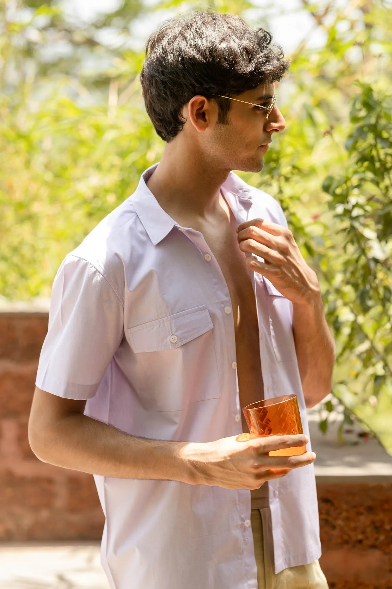 The Egyptian Cotton Double Pocket Shirt | Short Sleeve