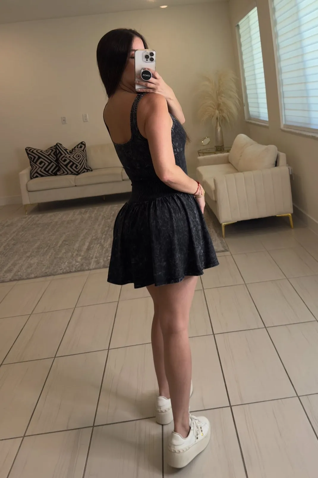 The Mirage Chic Black Skort Dress