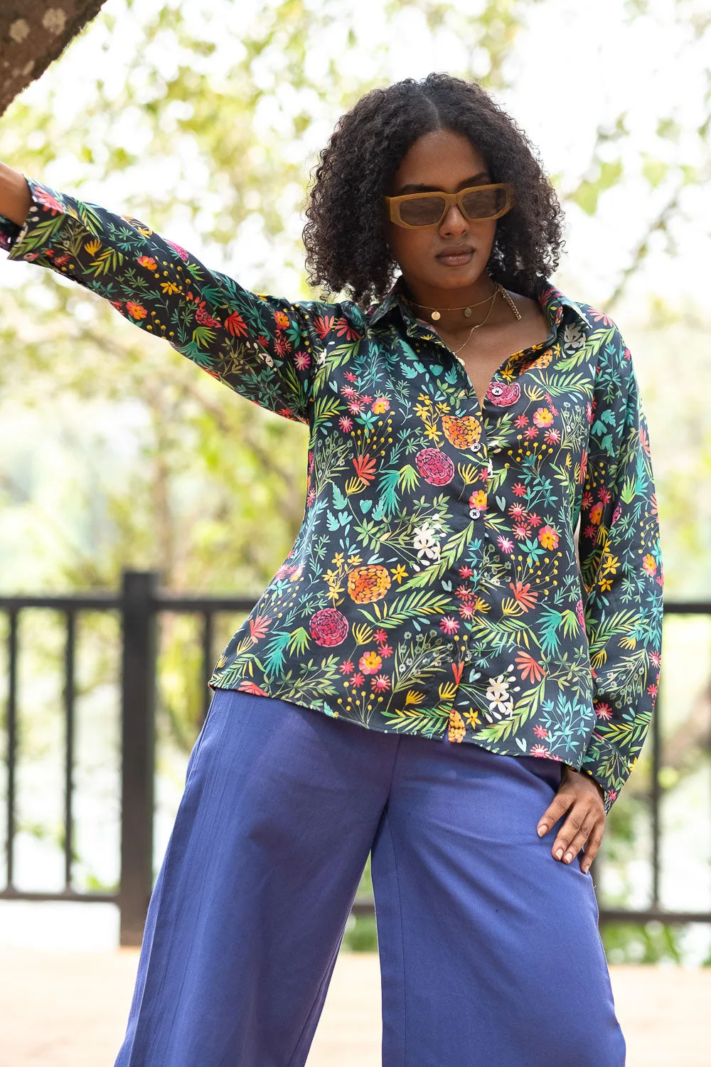 The Modal Satin Day Shirt