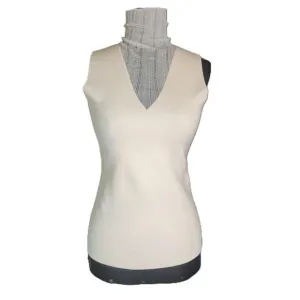 Theory Womens Layered Look Lace Neck Sweater Size Small