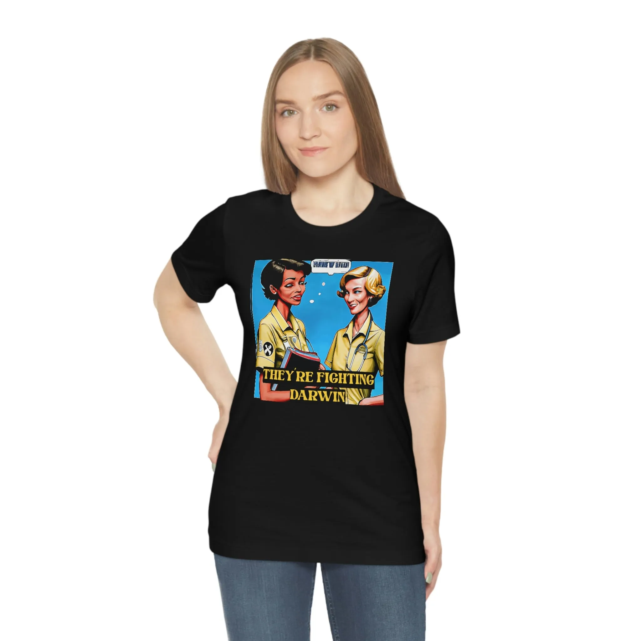 They're Fighting Darwin Short Sleeve Tee