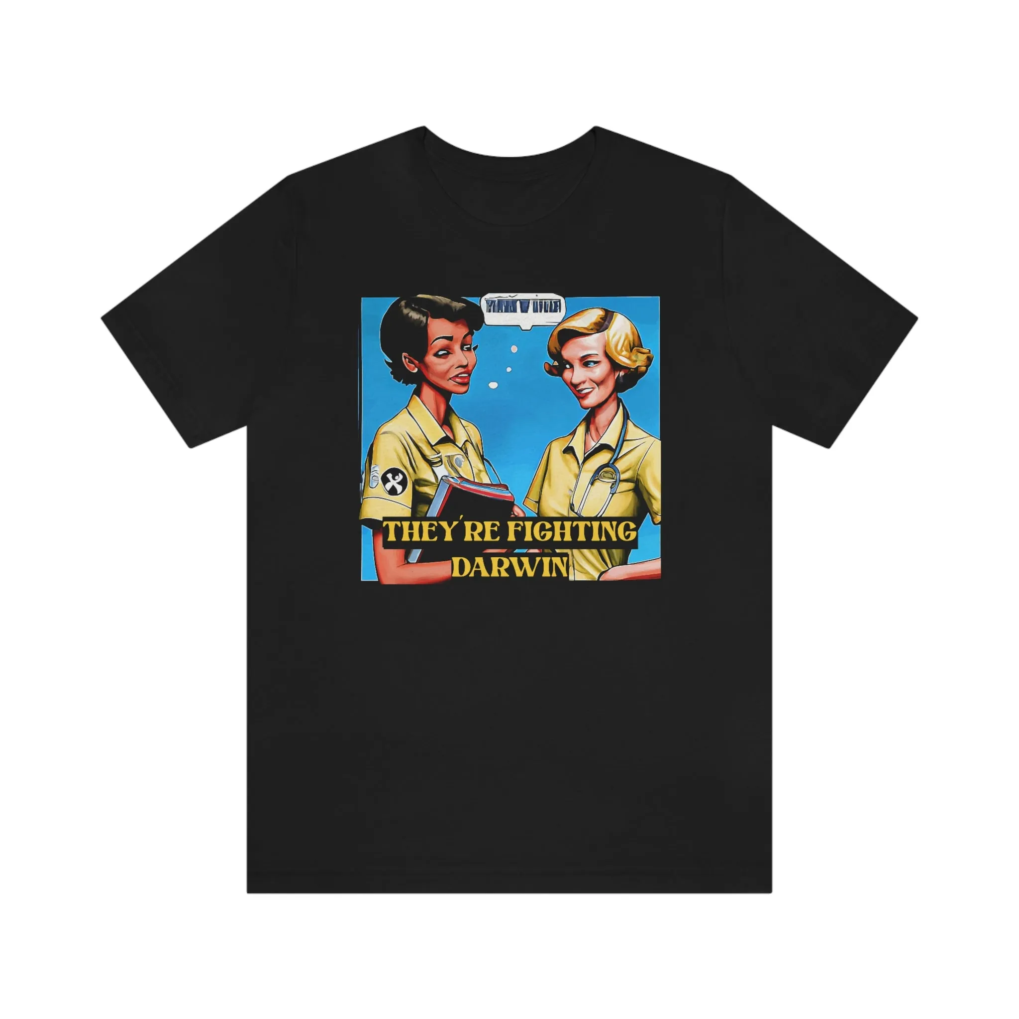 They're Fighting Darwin Short Sleeve Tee