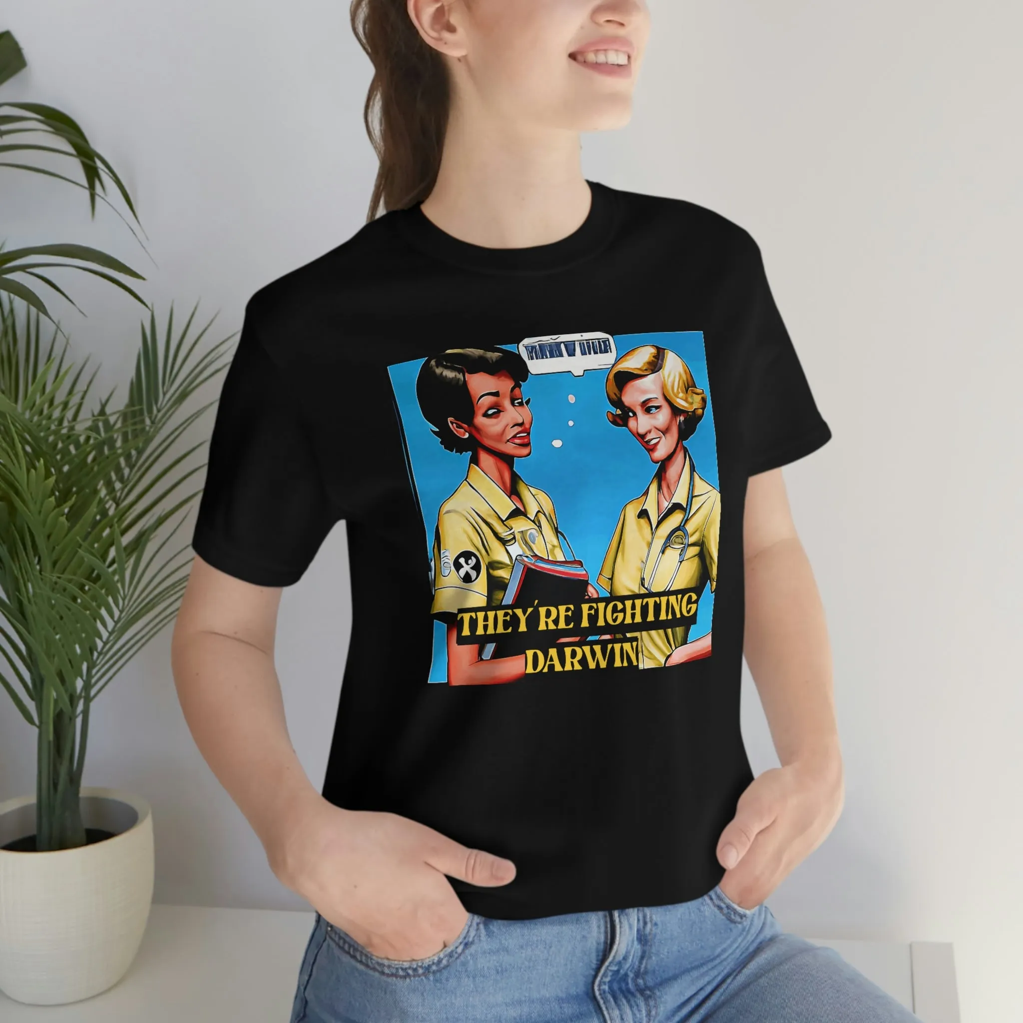 They're Fighting Darwin Short Sleeve Tee