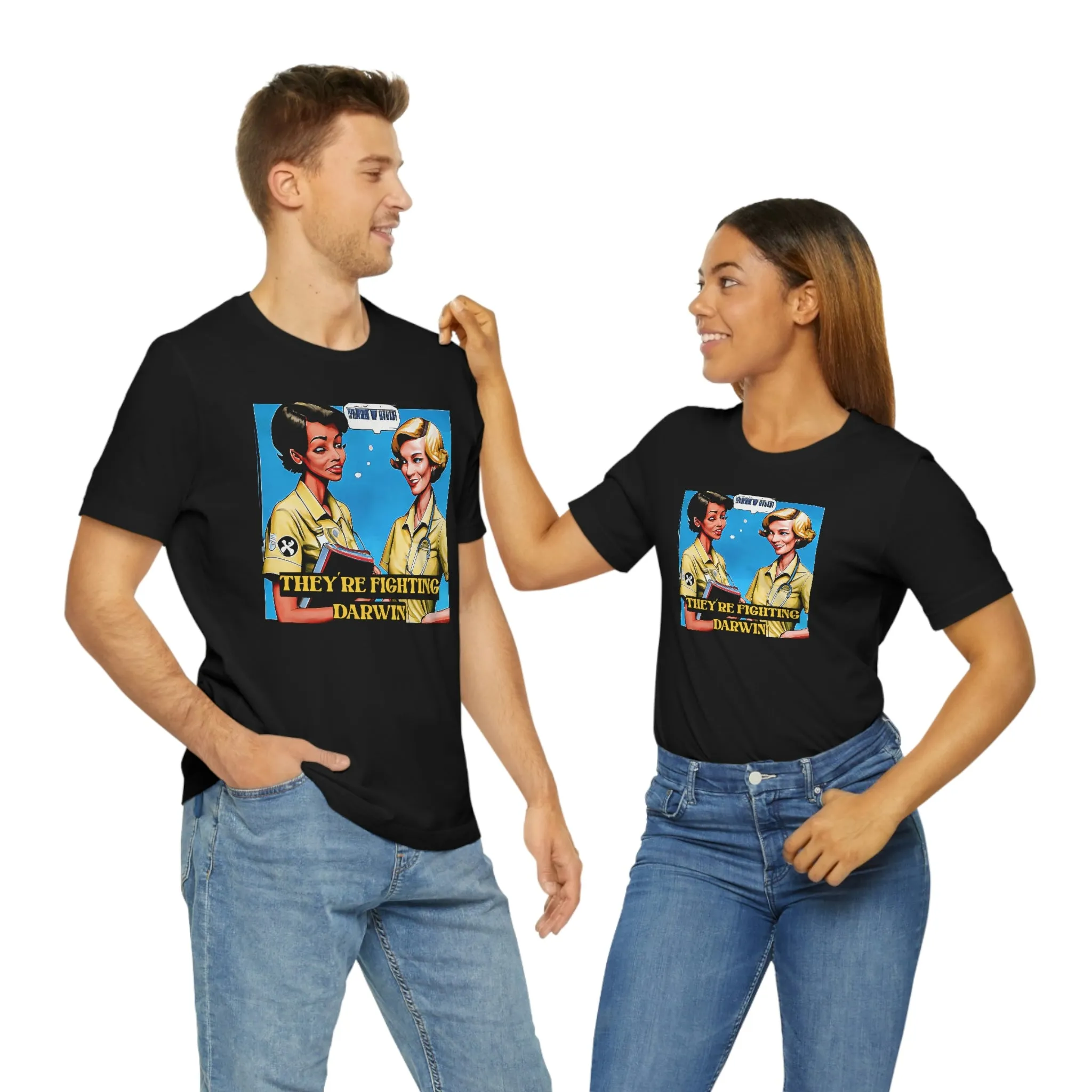 They're Fighting Darwin Short Sleeve Tee