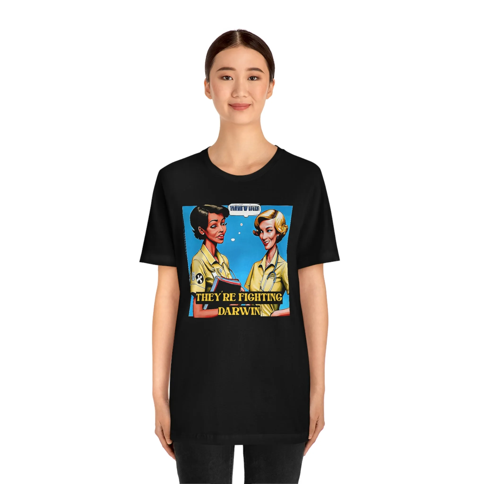 They're Fighting Darwin Short Sleeve Tee