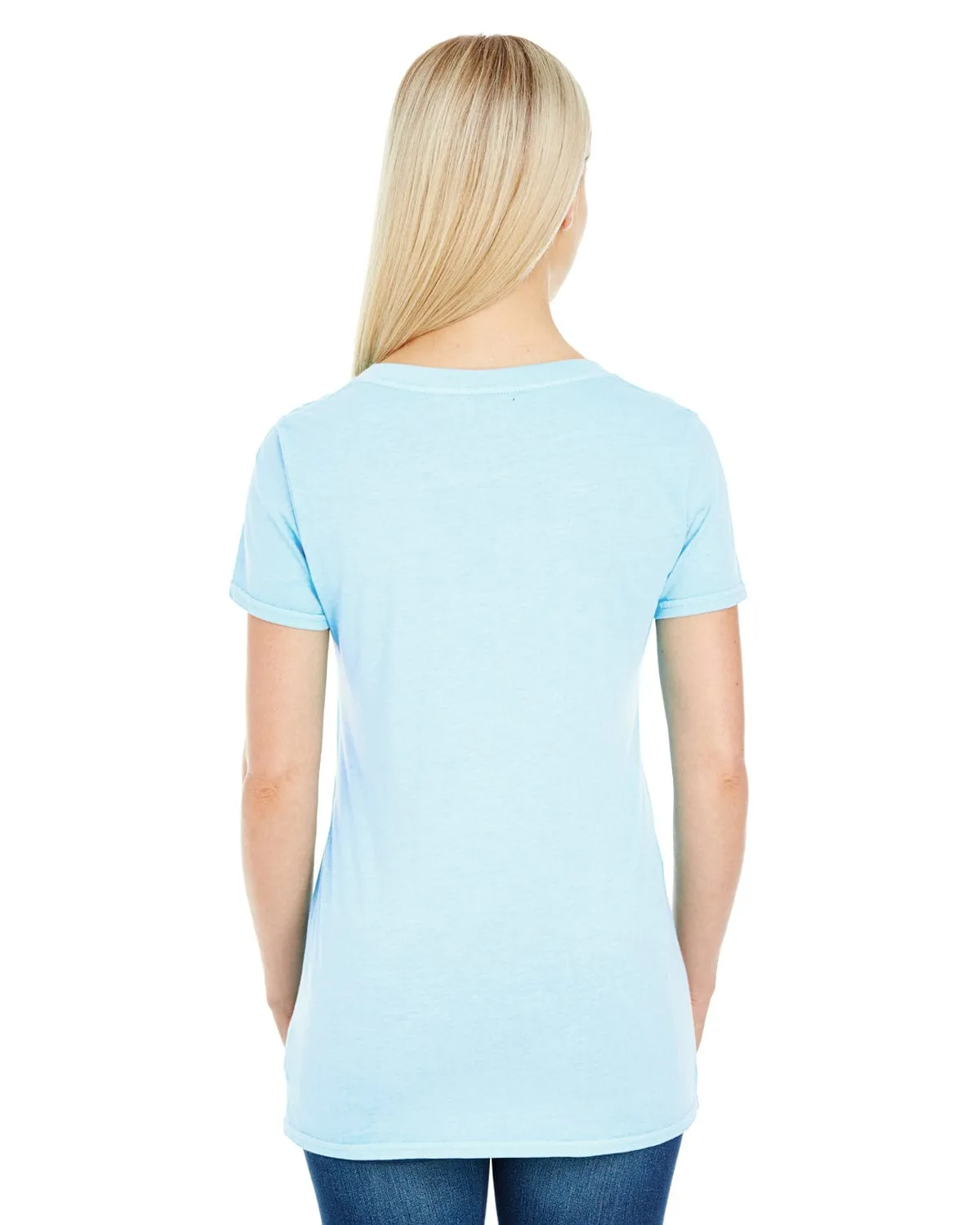 Threadfast Apparel Ladies Pigment Dye V-Neck Tee