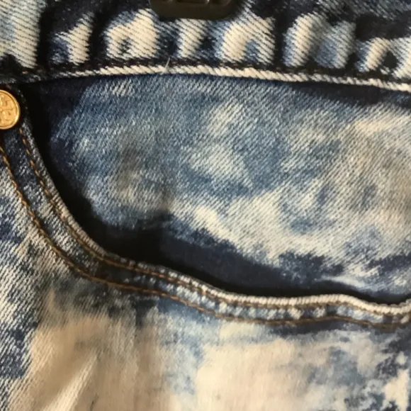 Tory Burch Short Short Blue/White Sz 32