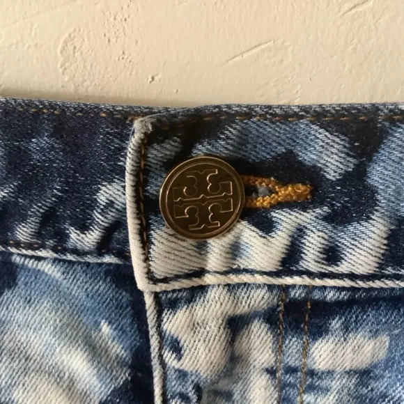 Tory Burch Short Short Blue/White Sz 32