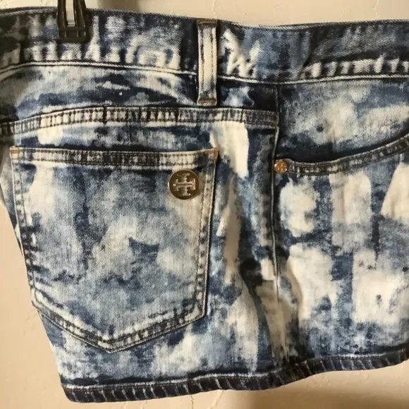 Tory Burch Short Short Blue/White Sz 32