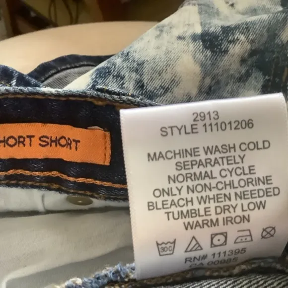 Tory Burch Short Short Blue/White Sz 32