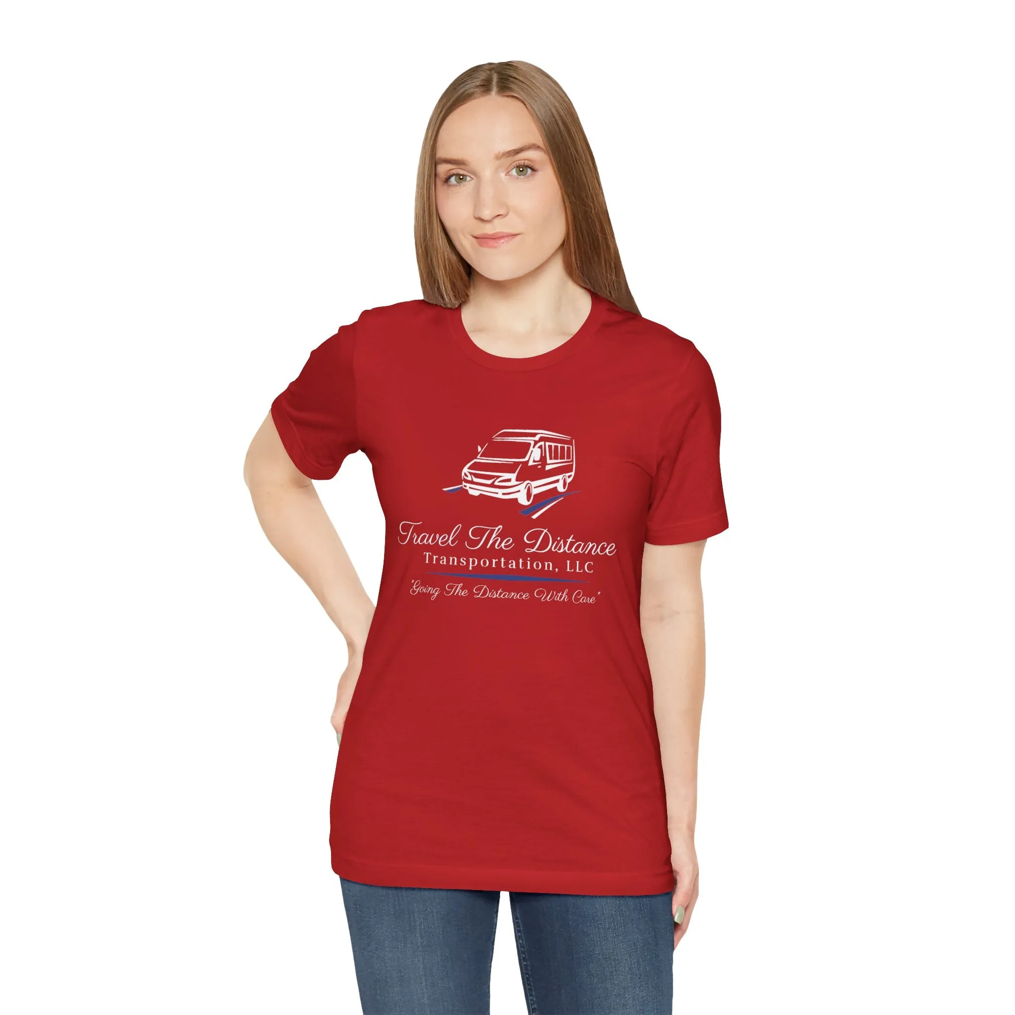 Travel The Distance Transportation Tee: Unisex Jersey Short Sleeve Tee