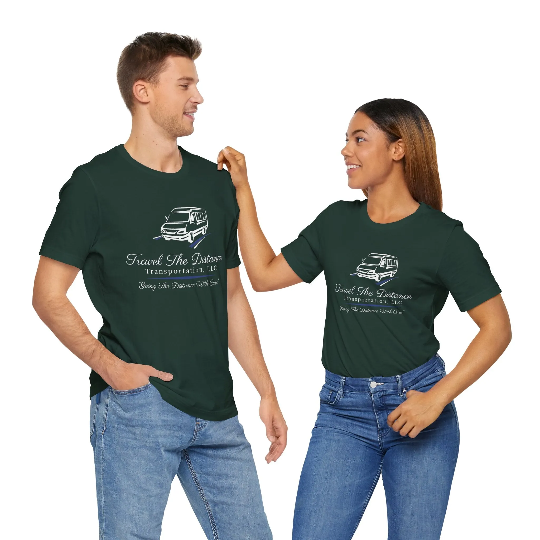 Travel The Distance Transportation Tee: Unisex Jersey Short Sleeve Tee