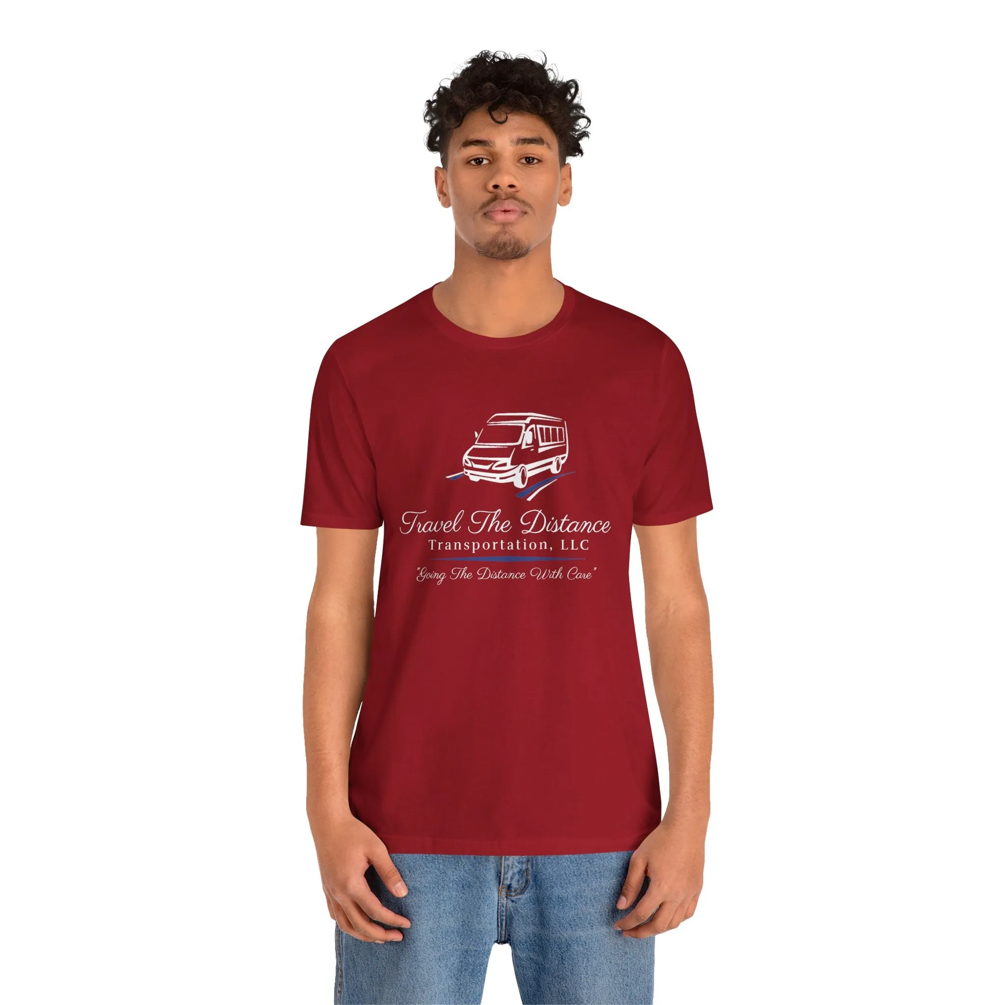 Travel The Distance Transportation Tee: Unisex Jersey Short Sleeve Tee