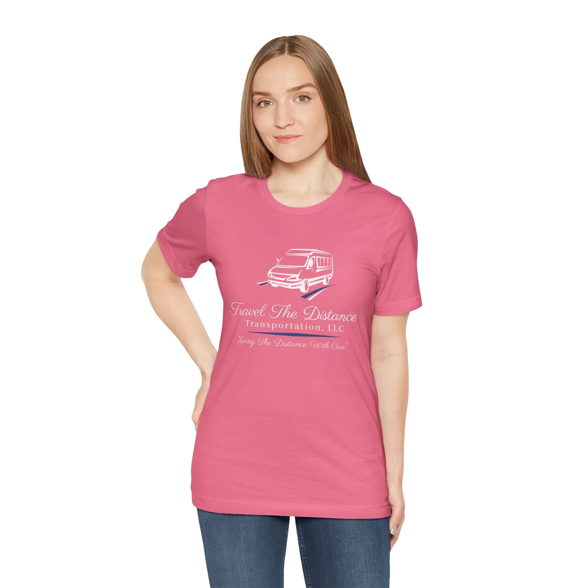 Travel The Distance Transportation Tee: Unisex Jersey Short Sleeve Tee
