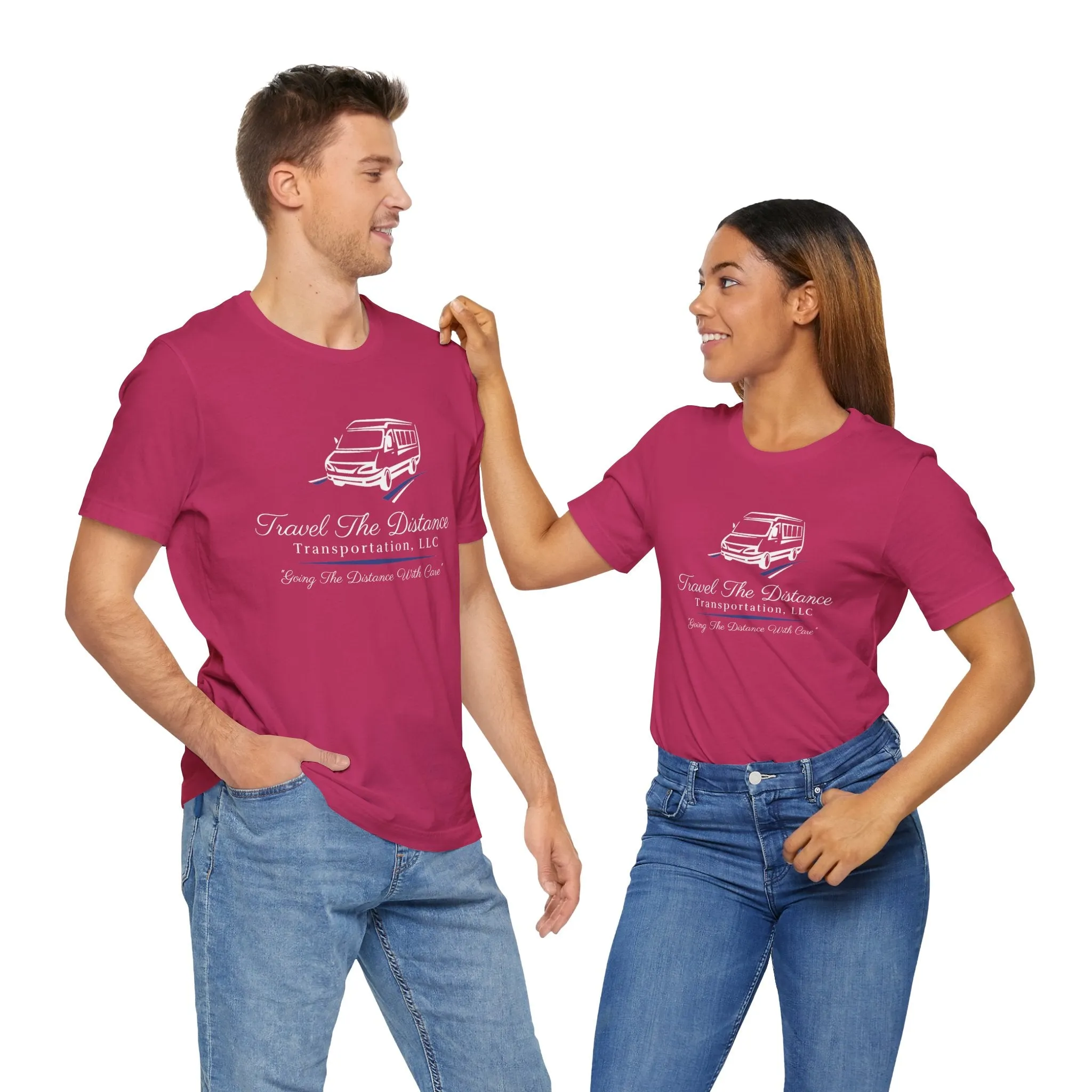 Travel The Distance Transportation Tee: Unisex Jersey Short Sleeve Tee