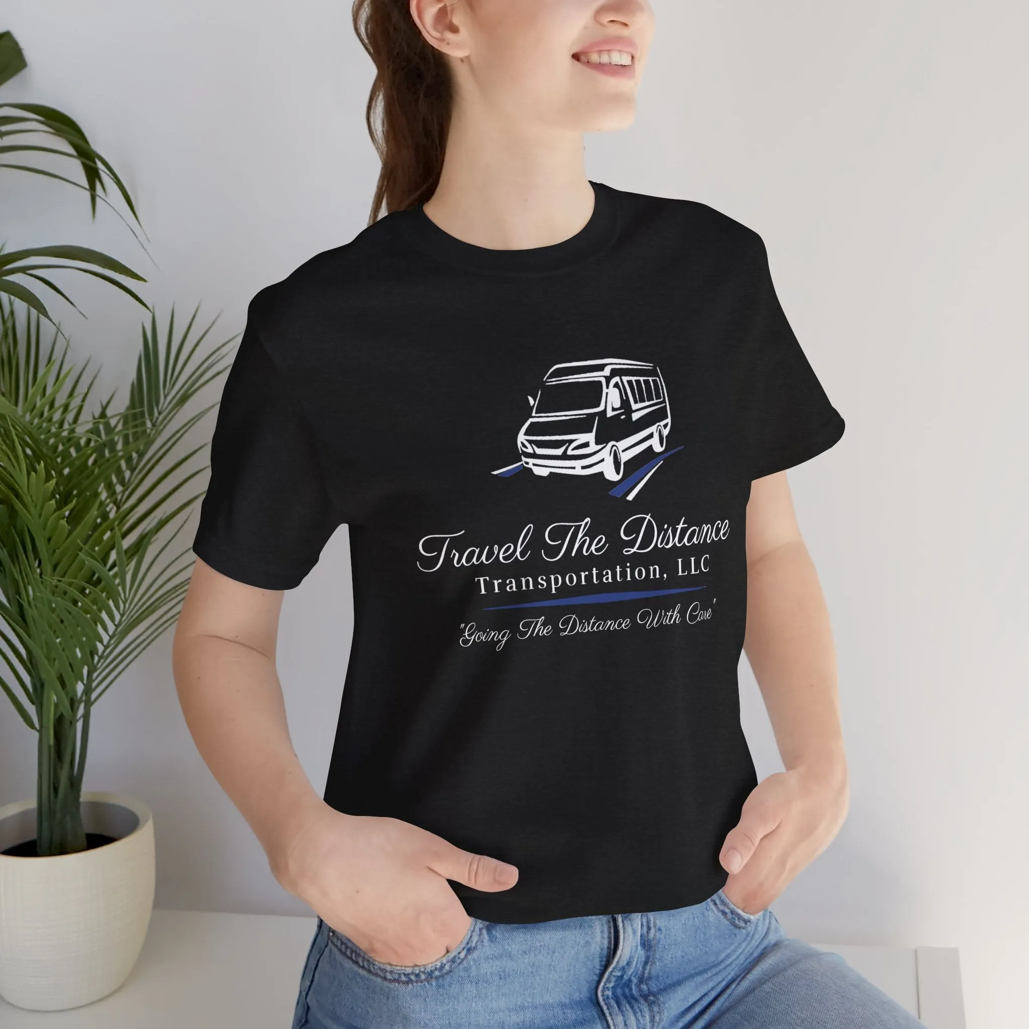 Travel The Distance Transportation Tee: Unisex Jersey Short Sleeve Tee