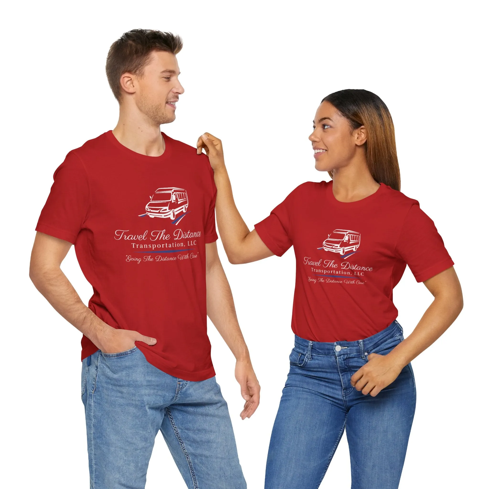 Travel The Distance Transportation Tee: Unisex Jersey Short Sleeve Tee