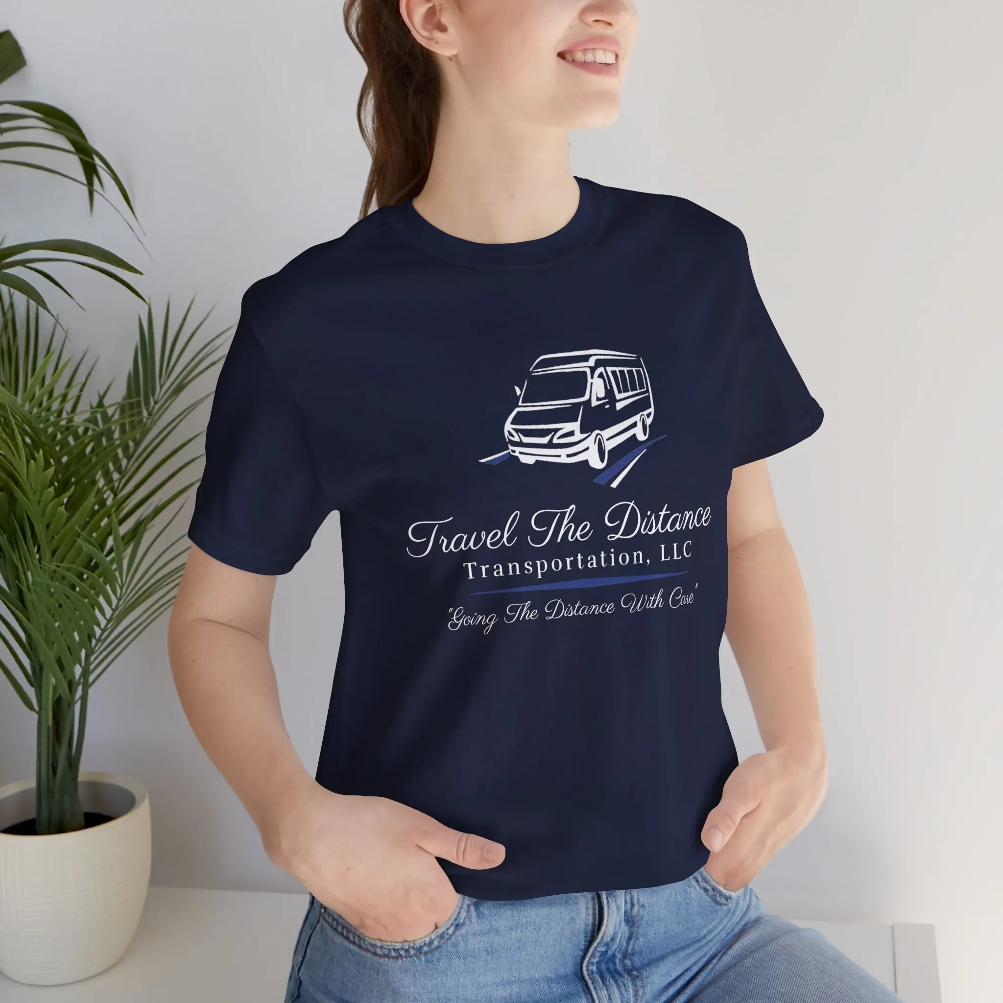 Travel The Distance Transportation Tee: Unisex Jersey Short Sleeve Tee
