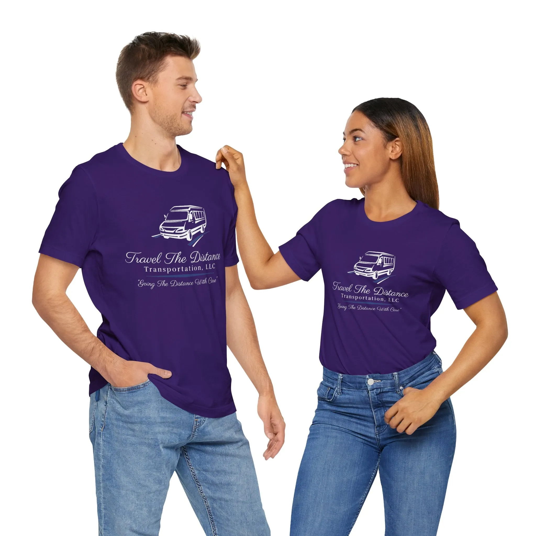 Travel The Distance Transportation Tee: Unisex Jersey Short Sleeve Tee