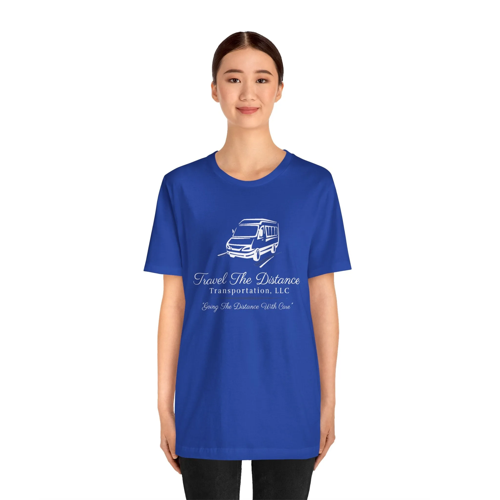 Travel The Distance Transportation Tee: Unisex Jersey Short Sleeve Tee