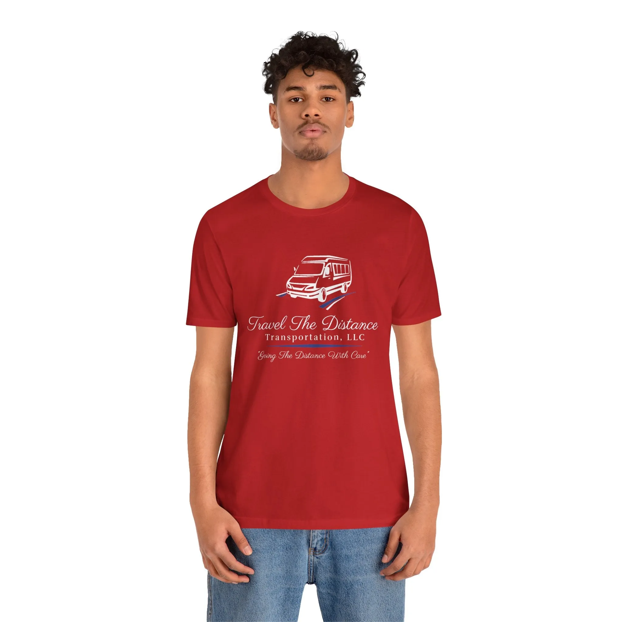 Travel The Distance Transportation Tee: Unisex Jersey Short Sleeve Tee