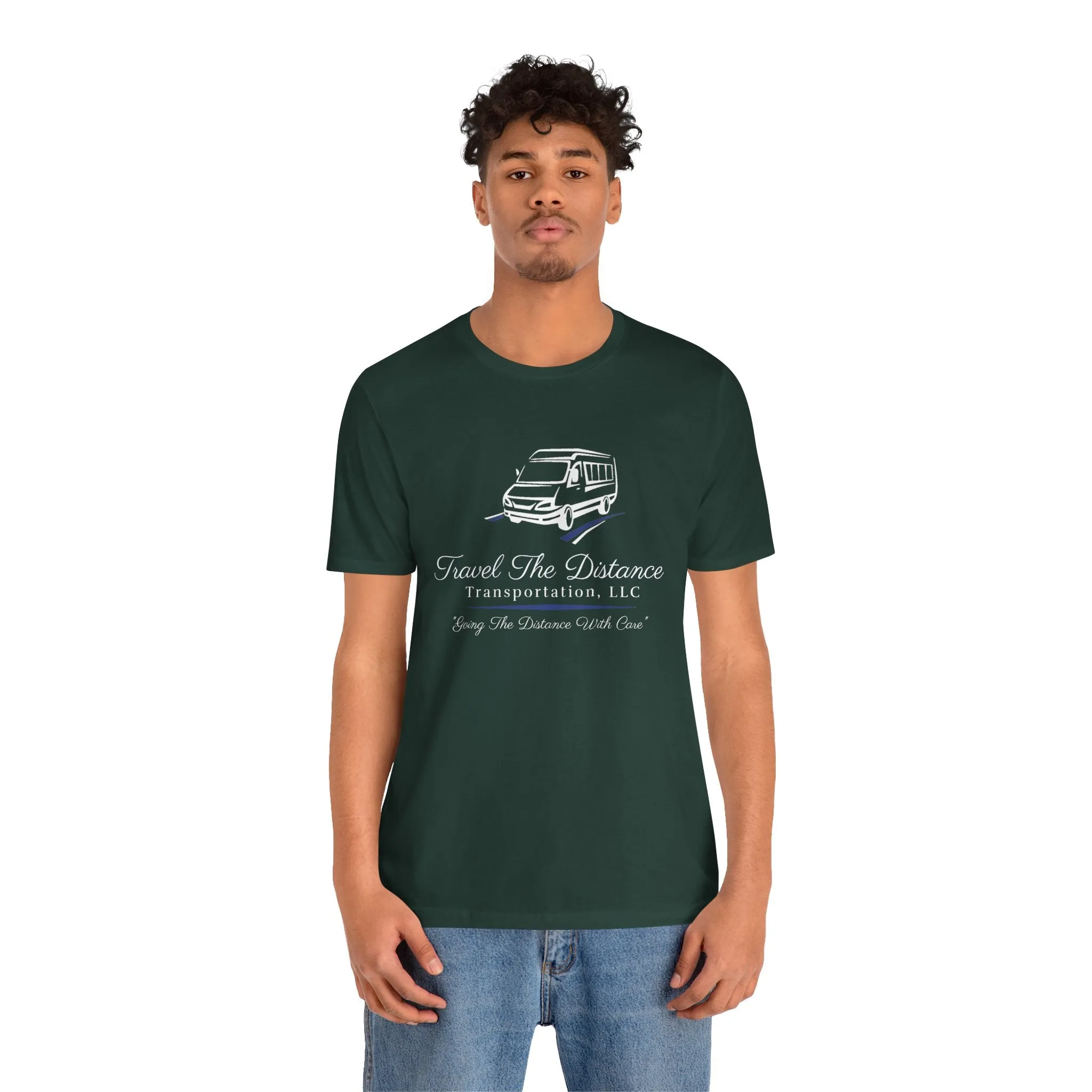 Travel The Distance Transportation Tee: Unisex Jersey Short Sleeve Tee