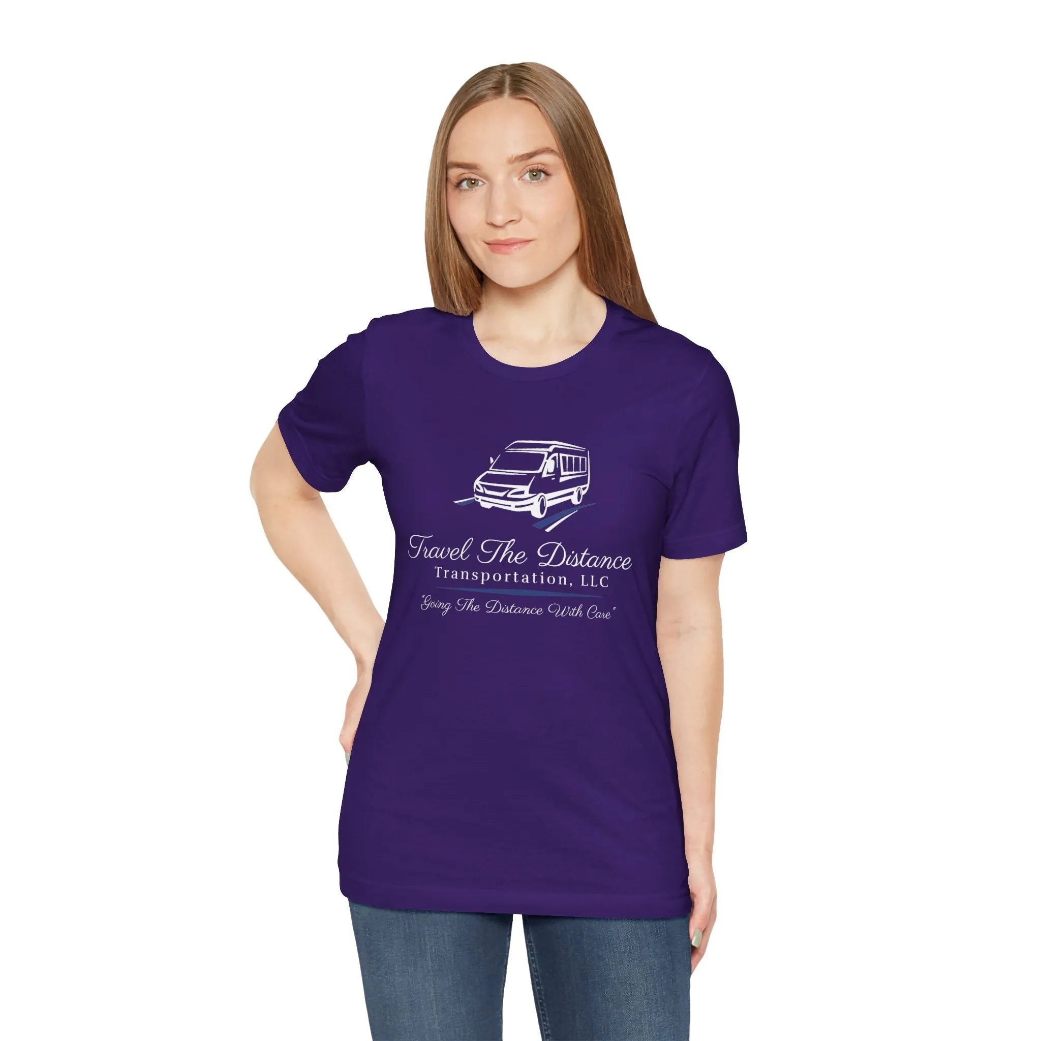 Travel The Distance Transportation Tee: Unisex Jersey Short Sleeve Tee