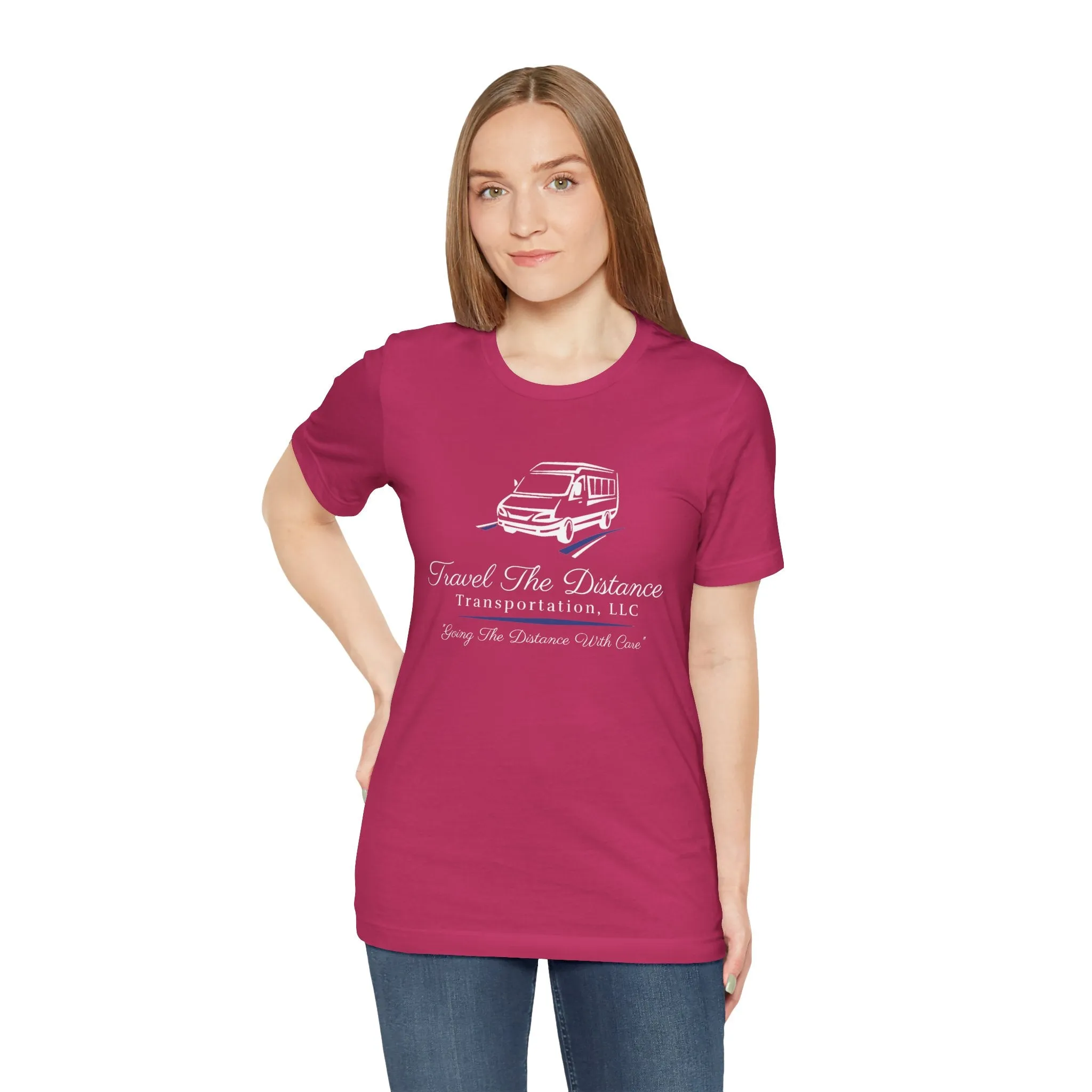 Travel The Distance Transportation Tee: Unisex Jersey Short Sleeve Tee