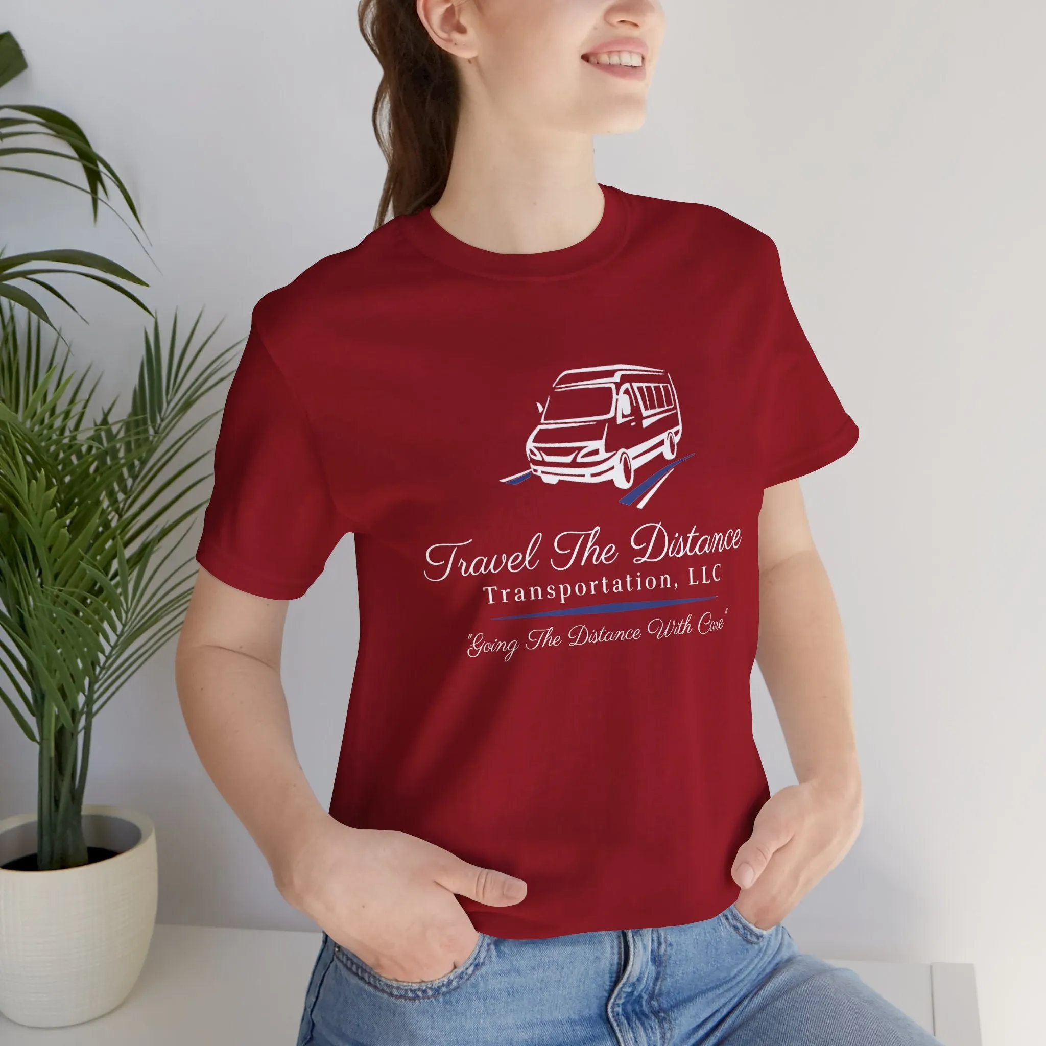 Travel The Distance Transportation Tee: Unisex Jersey Short Sleeve Tee