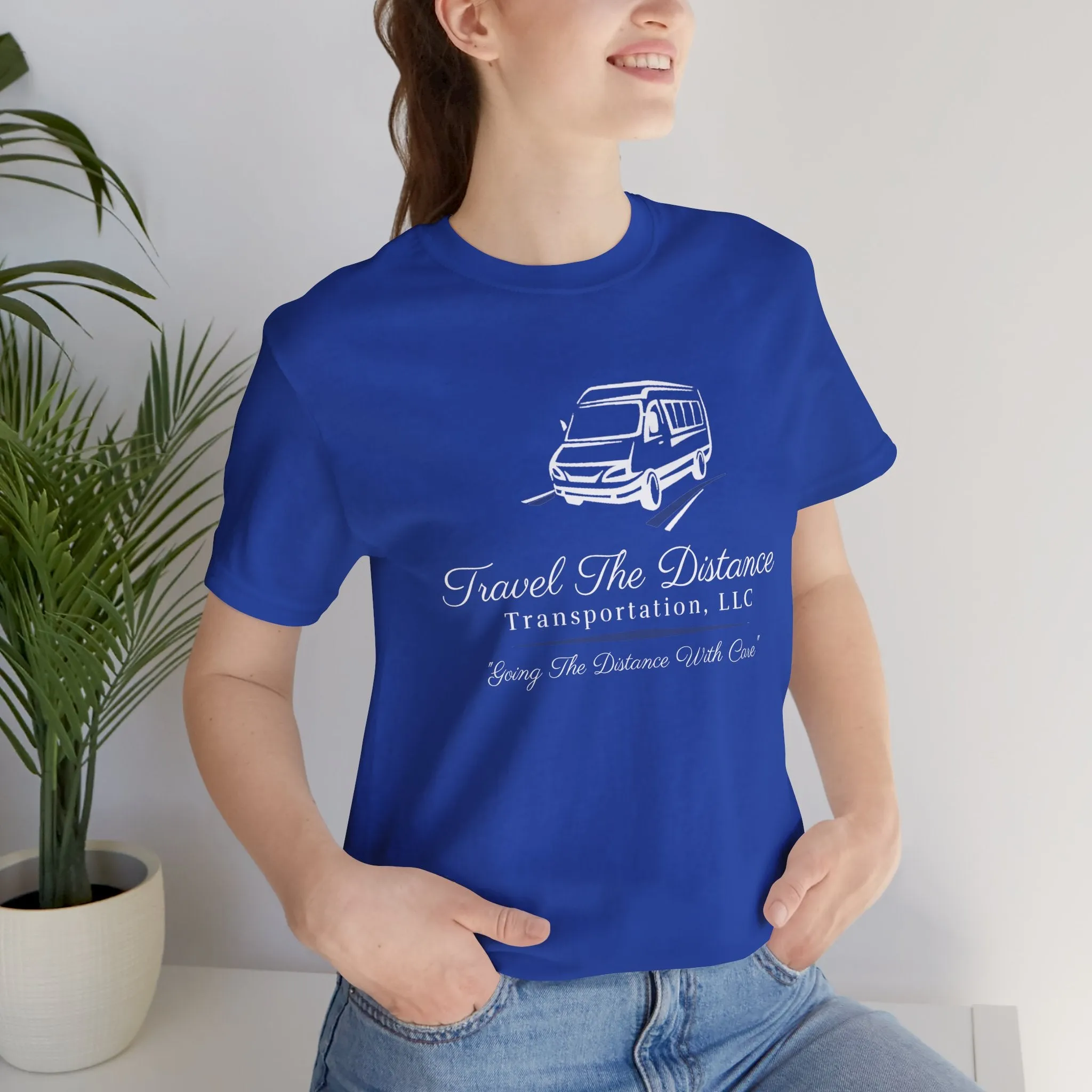 Travel The Distance Transportation Tee: Unisex Jersey Short Sleeve Tee
