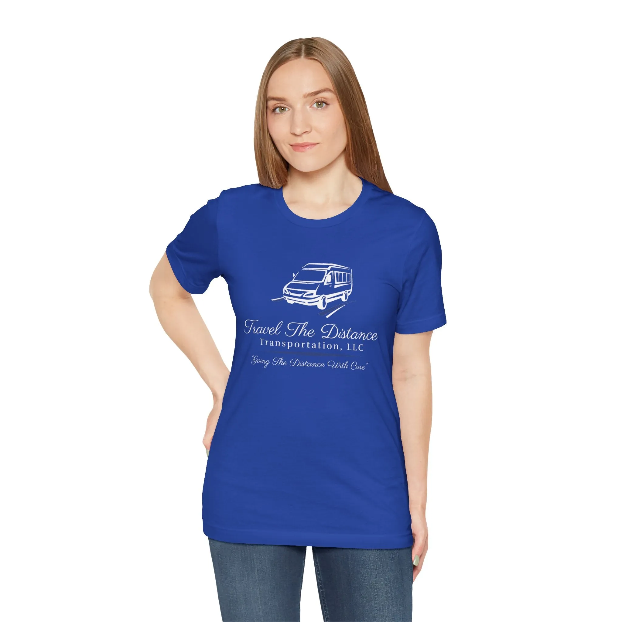 Travel The Distance Transportation Tee: Unisex Jersey Short Sleeve Tee